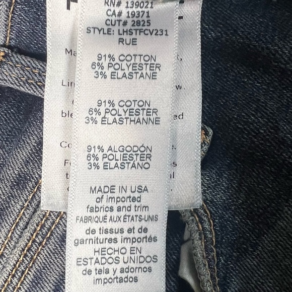 FRAME Denim Le High Straight Jeans Chewed Hem Rue Distressed Size 25 - Picture 10 of 12